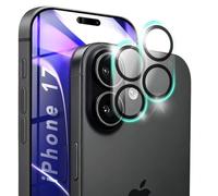 NALIA Focus.X2 MAX compatible con Apple iPhone 17 Vidrio (Protección Clara para la Cámara), 2 Piezas, Cristal Templado 9H con Anillos Anti-Reflejo, Ultra-Transparente & Autoadhesivo, Apto para Fundas
