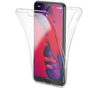 NALIA Funda 360 Grados Compatible con Huawei P20 Pro, Delantera Trasera Protectora Movil Silicona Carcasa, Ultra-Fina Transparente Gel Doble Cubierta Cover Smart-Phone Case Bumper, Color:Transparente
