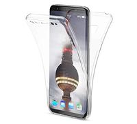 NALIA Funda 360 Grados Compatible con Samsung Galaxy S8, Delantera Trasera Protectora Movil Silicona Carcasa, Ultra-Fina Gel Transparente Doble Cubierta Goma Bumper Cover Case, Color:Transparente