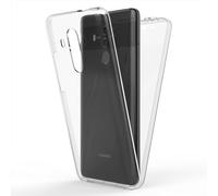 NALIA Funda 360° para Huawei Mate 10 Pro, 360GUARD Carcasa, Claro | Pantalla Brillante, Defensa Total, Trasera Cristalina