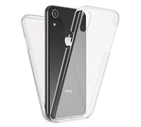 NALIA Funda 360° para iPhone XR - Protección Integral - 360GUARD (Carcasa Completa) - Marca Alemana, Color:Transparente