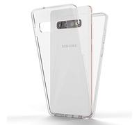 NALIA Funda 360° para Samsung Galaxy S10 - Protección Integral - 360GUARD (Carcasa Completa) - Marca Alemana, Color:Transparente