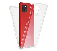 NALIA Funda 360° para Samsung Note 10 Lite, 360GUARD Carcasa, Claro | Pantalla Y Huella, Defensa Total, Trasera Cristalina