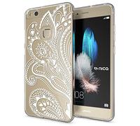 NALIA Funda Carcasa Compatible con Huawei P10 Lite, Motivo Design Movil Protectora Ultra-Fina Silicona Cubierta, Goma Estuche Telefono Bumper Ligera Cover Phone Case, Designs:Artificial Flowers