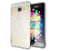 NALIA Funda Carcasa Compatible con Samsung Galaxy A3 2016, Motivo Design Movil Protectora Ultra-Fina Silicona Cubierta, Goma Gel Estuche Bumper Ligera Cover Phone Case, Designs:Circle Flowers