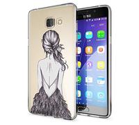 NALIA Funda Carcasa Compatible con Samsung Galaxy A5 2016, Motivo Design Movil Protectora Ultra-Fina Silicona Cubierta, Goma Gel Estuche Bumper Ligera Cover Phone Case, Designs:Bird Princess