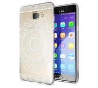 NALIA Funda Carcasa Compatible con Samsung Galaxy A5 2016, Motivo Design Movil Protectora Ultra-Fina Silicona Cubierta, Goma Gel Estuche Bumper Ligera Cover Phone Case, Designs:Circle Flowers