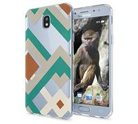 NALIA Funda Carcasa Compatible con Samsung Galaxy J5 2017 (EU), Motivo Design Movil Protectora Ultra-Fina Silicona Cubierta, Goma Gel Estuche Bumper Ligera Cover Case, Designs:Retro Lines