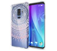 NALIA Funda Carcasa Compatible con Samsung Galaxy S9 Plus, Motivo Design Movil Protectora Ultra-Fina Silicona Cubierta Goma Gel Estuche Telefono Bumper Cover Phone Case, Designs:Mandala Pink Rosa