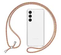 NALIA Funda con Cuerda para Samsung Galaxy S23 Plus - Carcasa, Arco Iris | Manos Libres, Móvil Seguro, Airbag Invisible, Trasera Cristalina, Tu Toque De Estilo, HANGIT PRO