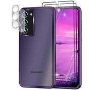 NALIA Funda de Móvil Mate para Samsung Galaxy S23 Plus - Marco Silicona Antigolpes & Semi-Transparente - FUZION (Carcasa Anti-Huellas) - Marca Alemana, Color:Morado