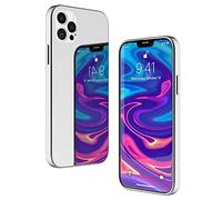 NALIA Funda Espejo Compatible con iPhone 12 Pro MAX, Mirror Hard-Case in 9H Vidrio Templado & Silicona Bumper, Delgado Carcasa Rigida Cover Resistente Telefono Movil Proteccion Ultra-Fina - Plata