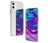 NALIA Funda Espejo para iPhone 12 Mini - Cristal Real (Espejo 9H & Resistente) - RAYN (Carcasa Rígida Premium & Bumper Silicona) - Marca Alemana