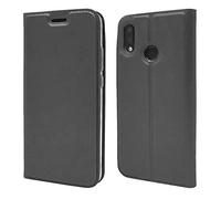 NALIA Funda Flip-Case Compatible con Huawei P20 Lite, Carcasa con Tapa Book-Case Libro Cover Verticale, Movil Cubierta Cuero Sintético Magnético Delgado Protectora Bumper, Color:Gris Oscuro