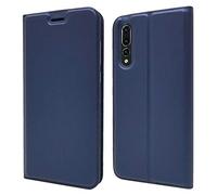 NALIA Funda Flip-Case Compatible con Huawei P20 Pro, Carcasa con Tapa Book-Case Libro Cover Verticale, Movil Cubierta Cuero Sintético Magnético Delgado Protectora Phone Bumper, Color:Azul