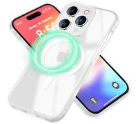 NALIA Funda Magnética para iPhone 16 Pro - Mate-Transparente, Blanco | Antideslizante & Protección Híbrida, Poder Mag Integrado, MATTEX