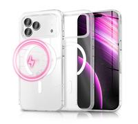 NALIA Funda Magnética Transparente para iPhone 17 Pro MAX - Sistema MagPower (Compatible con MagSafe) - LUMEX (Efecto Cristal Noble, Pero Irrompible) - Marca Alemana