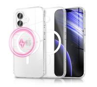 NALIA Funda Magnética Transparente para iPhone 17 - Sistema MagPower (Compatible con MagSafe) - LUMEX (Efecto Cristal Noble, Pero Irrompible) - Marca Alemana