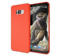 NALIA Funda Neon Compatible con Samsung Galaxy S8 Plus, Carcasa Protectora Movil Silicona Ultra-Fina Gel Bumper, Ligera Goma Cubierta Cobertura Delgado Telefono Cover Phone Case, Color:Naranja