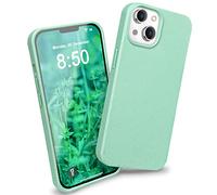 NALIA Funda para iPhone 14 - Carcasa Paja de Trigo (Base Vegetal) - BIOVERA - Mate & Antigolpes - Marca Alemana, Color:Turquesa