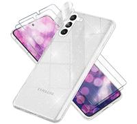 NALIA Funda Purpurina para Samsung Galaxy S23 Plus - Carcasa Silicona Brillante - DAZZLIN (Transparente & Antigolpes) - Marca Alemana, Color:Transparente