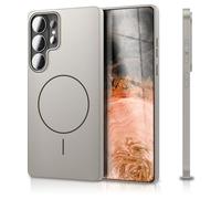 NALIA Funda Rígida Magnética Ultra-Delgada para Samsung Galaxy S26 Ultra - Compatible MagSafe, Mate & Anti-Huellas - Cloud (Carcasa Anti-Amarilleo) - Marca Alemana, Color:Gris Lunar