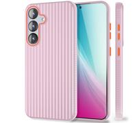 NALIA Funda Rígida Mate para Samsung Galaxy S25 - Anti-Huellas & Grip - Nova (Diseño Estructurado) - Marca Alemana, Color:Rosa Polvo