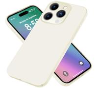 NALIA Funda Rígida Ultra Delgada para iPhone 16 Pro - Anti-Huellas & 0.5mm Fina - PUREFIT (Mate & Ligera) - Marca Alemana, Color:Blanco Crema