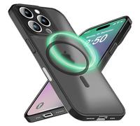 NALIA Funda Rígida Ultra-Delgada para iPhone 16 Pro - Compatible MagSafe & 0.3mm - THINIX (Carcasa Mate Ultra-Ligera) - Marca Alemana, Color:Gris Transparente