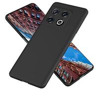 NALIA Funda Rígida Ultra Delgada para OnePlus 10 Pro - Anti-Huellas & 0.5mm Fina - PUREFIT (Mate & Ligera) - Marca Alemana, Color:Negro