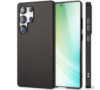 NALIA Funda Rígida Ultra Delgada para Samsung Galaxy S25 Ultra - Anti-Huellas & 0.5mm Fina - PUREFIT (Mate & Ligera) - Marca Alemana, Color:Negro Intenso