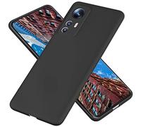 NALIA Funda Rígida Ultra Delgada para Xiaomi 12 / 12X - Anti-Huellas & 0.5mm Fina - PUREFIT (Mate & Ligera) - Marca Alemana, Color:Negro