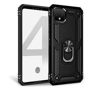 NALIA Funda Robusta para Google Pixel 4 XL - Anillo 360° & Compatible Soporte Magnético - RINGDEFEND (Carcasa Militar) - Marca Alemana, Color:Negro