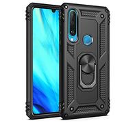 NALIA Funda Robusta para Huawei P30 Lite - Anillo 360° & Compatible Soporte Magnético - RINGDEFEND (Carcasa Militar) - Marca Alemana, Color:Negro
