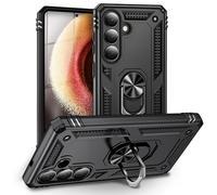 NALIA Funda Robusta para Samsung Galaxy S26 Plus - Anillo 360° & Compatible Soporte Magnético - RINGDEFEND (Carcasa Militar) - Marca Alemana, Color:Negro