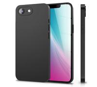 NALIA Funda Silicona Mate para iPhone 16e / 17e - Slim, Negra & Antideslizante - Strider (Protección Cámara, Suave & Antichoque) - Marca Alemana