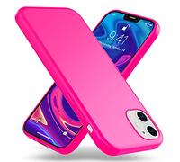NALIA Funda Silicona Neón para iPhone 12 Mini - Soft-Touch & Señal Neón - NEONSHOCK (Carcasa Protectora) - Marca Alemana, Color:Pink Rosa