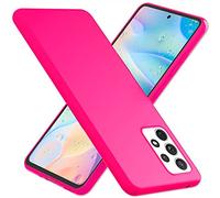 NALIA Funda Silicona Neón para Samsung Galaxy A33 - Soft-Touch & Señal Neón - NEONSHOCK (Carcasa Protectora) - Marca Alemana, Color:Pink Rosa