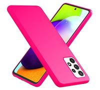 NALIA Funda Silicona Neón para Samsung Galaxy A52 / A52 5G / A52s 5G - Soft-Touch & Señal Neón - NEONSHOCK (Carcasa Protectora) - Marca Alemana, Color:Pink Rosa