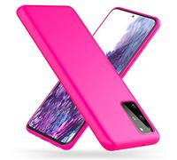 NALIA Funda Silicona Neón para Samsung Galaxy S20 Plus - Soft-Touch & Señal Neón - NEONSHOCK (Carcasa Protectora) - Marca Alemana, Color:Pink Rosa