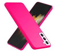 NALIA Funda Silicona Neón para Samsung Galaxy S21 Plus - Soft-Touch & Señal Neón - NEONSHOCK (Carcasa Protectora) - Marca Alemana, Color:Pink Rosa