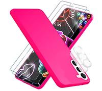 NALIA Funda Silicona Neón para Samsung Galaxy S23 Plus - Soft-Touch & Señal Neón - NEONSHOCK (Carcasa Protectora) - Marca Alemana, Color:Pink Rosa