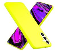 NALIA Funda Silicona Neón para Samsung Galaxy S24 Plus - Soft-Touch & Señal Neón - NEONSHOCK (Carcasa Protectora) - Marca Alemana, Color:Amarillo