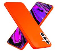 NALIA Funda Silicona Neón para Samsung Galaxy S24 - Soft-Touch & Señal Neón - NEONSHOCK (Carcasa Protectora) - Marca Alemana, Color:Naranja