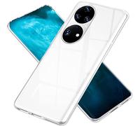 NALIA Funda Silicona para Huawei P50 Pro - Anti-Amarilleo & Antideslizante - Airflex (Transparente & TPU Antichoque) - Marca Alemana