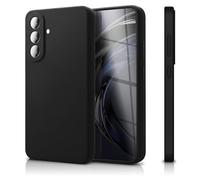 NALIA Funda Silicona para Samsung Galaxy A57 - Protección Cámara & Forro - Phoenix (Carcasa Soft-Touch) - Marca Alemana, Color:Grafito Negro
