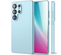 NALIA Funda Silicona para Samsung Galaxy S25 Ultra - Protección Cámara & Forro - Phoenix (Carcasa Soft-Touch) - Marca Alemana, Color:Azul Hielo