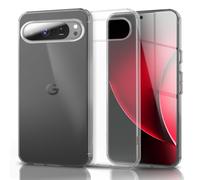 NALIA Funda Silicona Transparente para Google Pixel 10 Pro - Anti-Amarillo & Antideslizante - Glaze (Carcasa Cristalina, Fina & Antichoque) - Marca Alemana