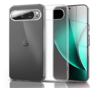 NALIA Funda Silicona Transparente para Google Pixel 10 Pro XL - Anti-Amarillo & Antideslizante - Glaze (Carcasa Cristalina, Fina & Antichoque) - Marca Alemana