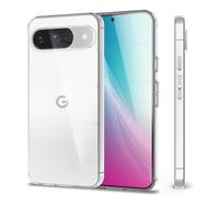 NALIA Funda Silicona Transparente para Google Pixel 9 - Anti-Amarillo & Antideslizante - Glaze (Carcasa Cristalina, Fina & Antichoque) - Marca Alemana
